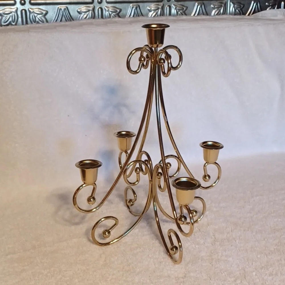 Candle holder home Interior 5 candle holder center peice